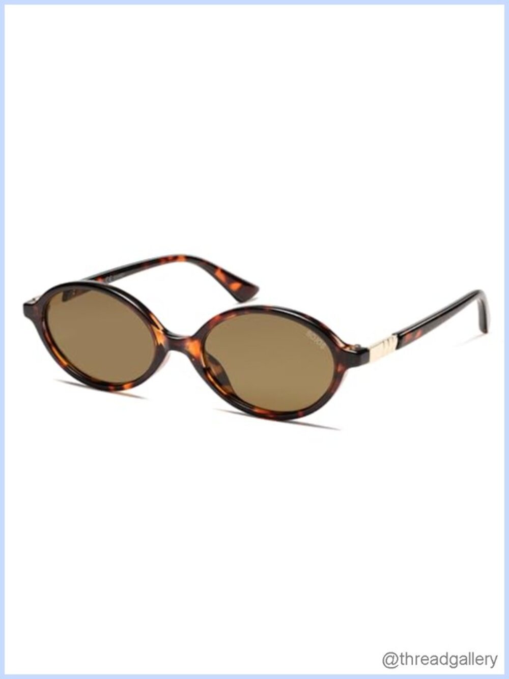Polarized Oval Sunglasses UV400 Full Frame Retro Chic Narrow